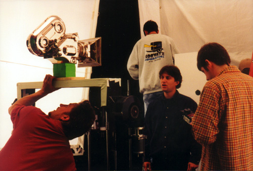 Baqi supervising the TLC effects shoot