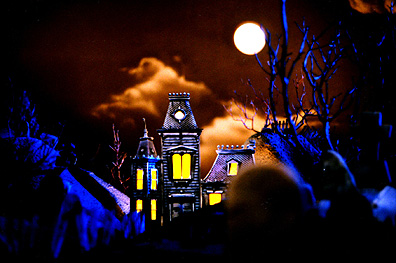 Halloween set for 23D's Nick station I.D.